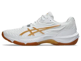 BADMINTON-SHOES-ASICS-COURT-CONTROL-FF-4-WHITE-PURE GOLD-AA850