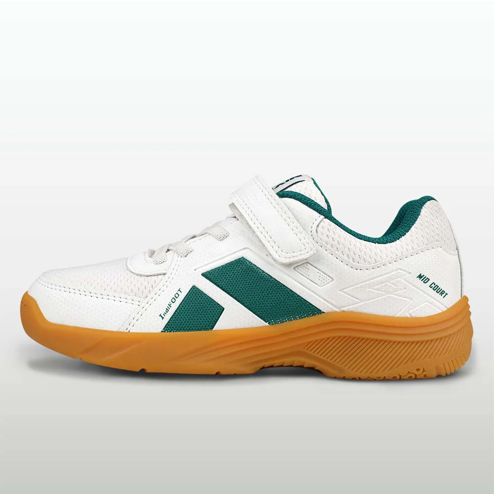BADMINTON-SHOES-NIVIA-MID-COURT-KIDS-WHITE-KAYAKING-B4944
