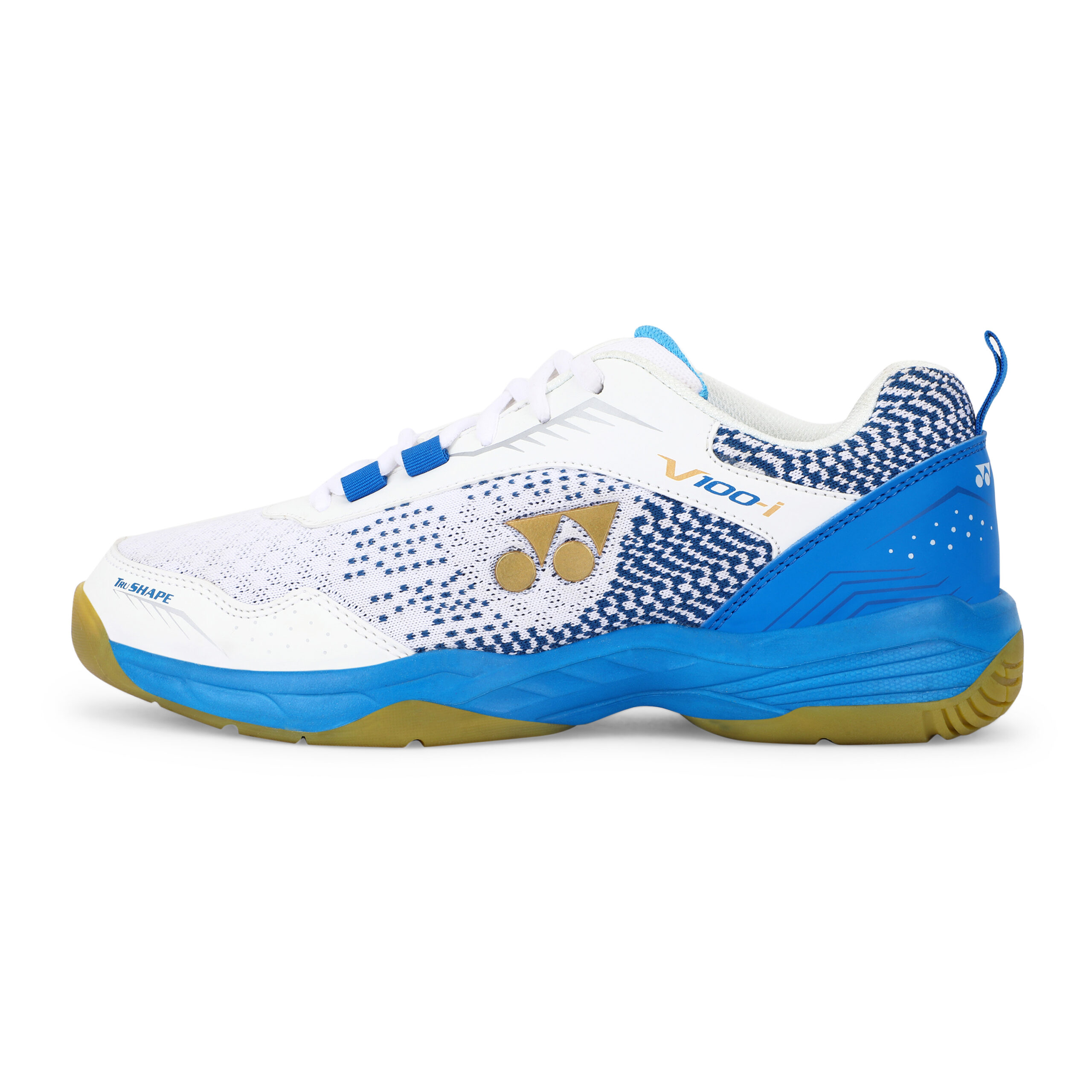 BADMINTON-SHOES-YONEX V100i-WHITE-BLUE-HAWAI-A4239 -2
