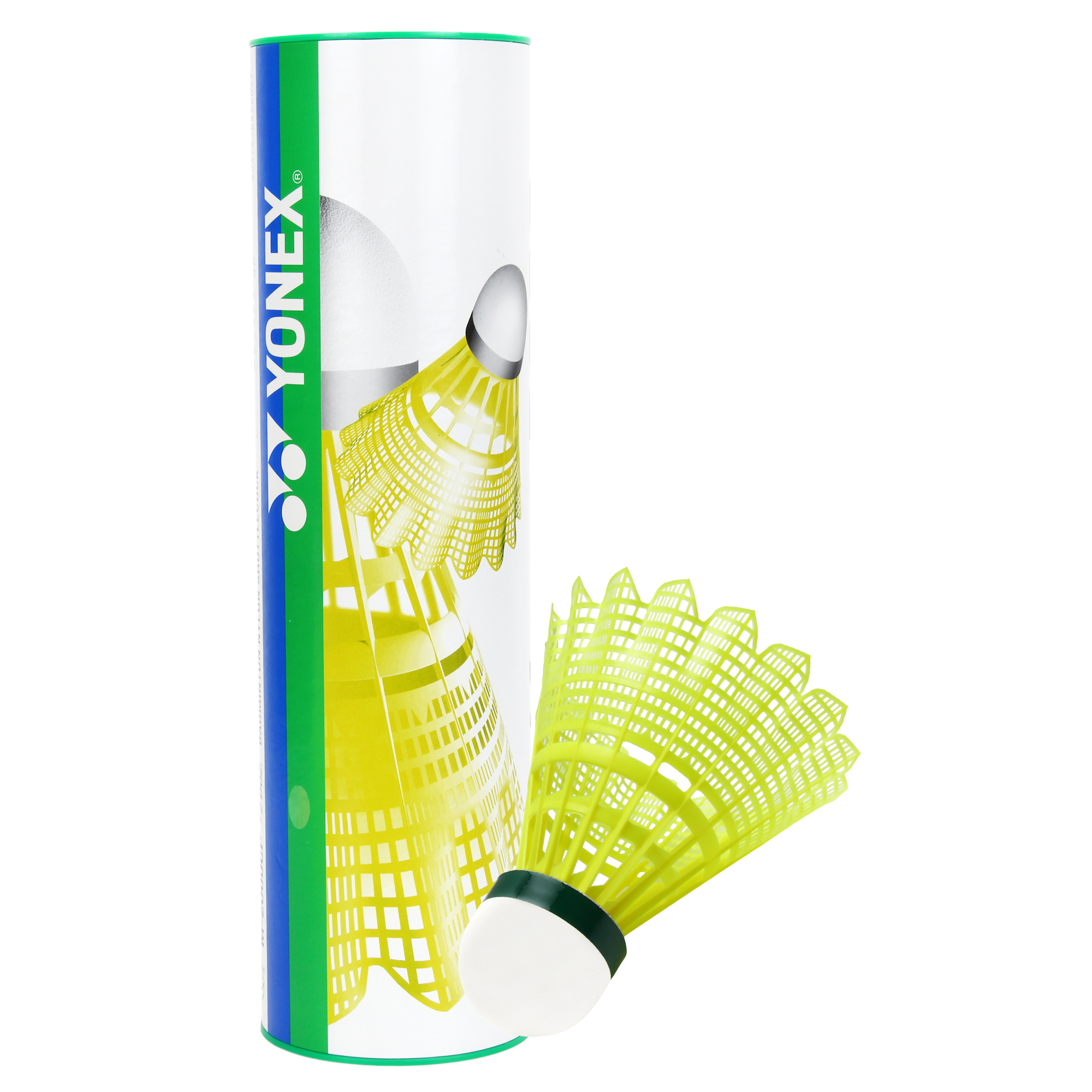 BADMINTON-SHUTTLECOCK-YONEX-MAVIS 2000-GREEN-YELLOW-I6811-1
