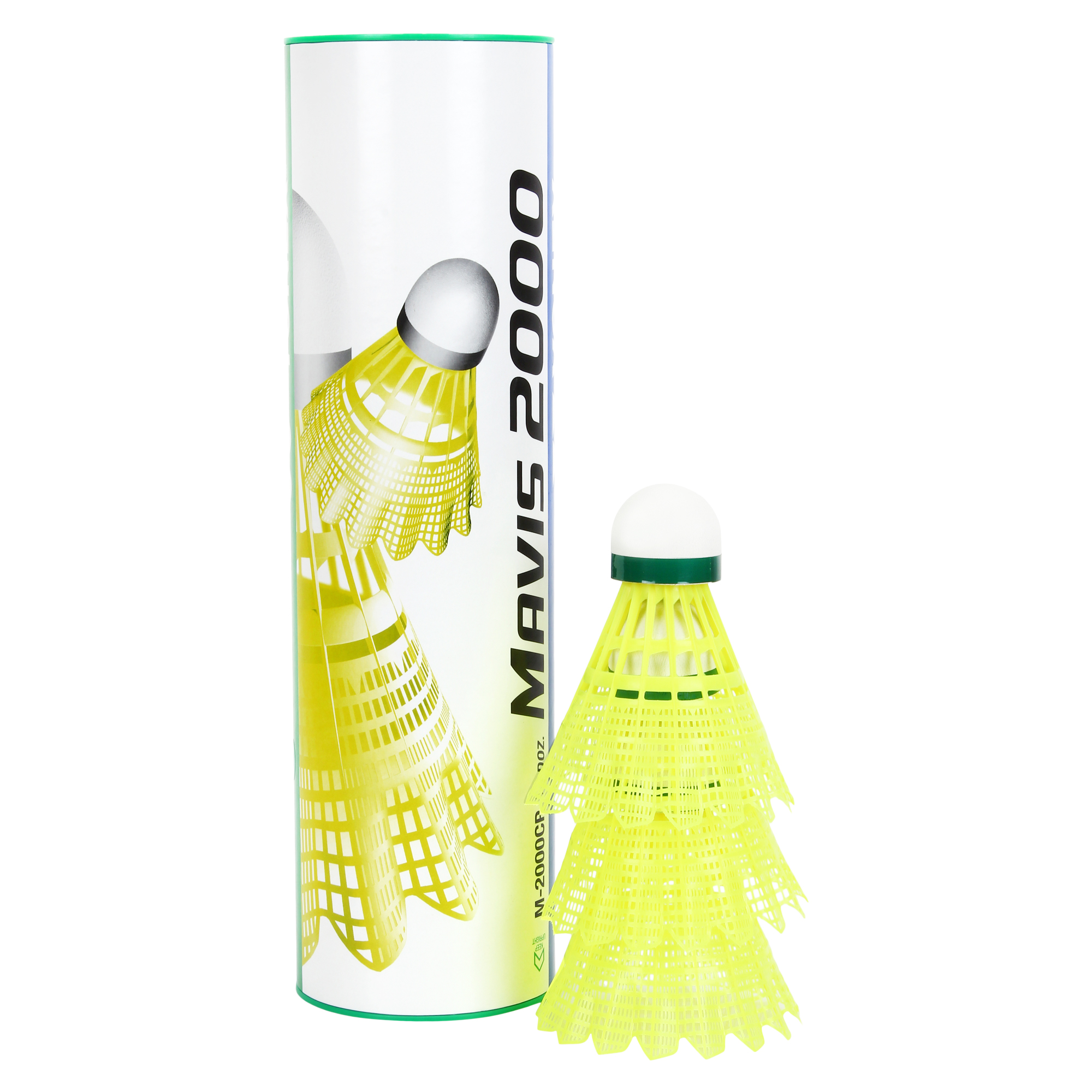 BADMINTON-SHUTTLECOCK-YONEX-MAVIS 2000-GREEN-YELLOW-I6811