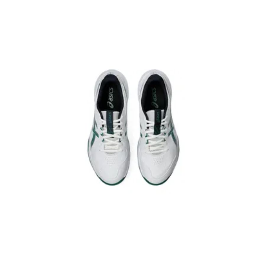 CRICKET- SHOES-ASICS-PEAKE-3-WHT-JASPER GREEN-A8090-2