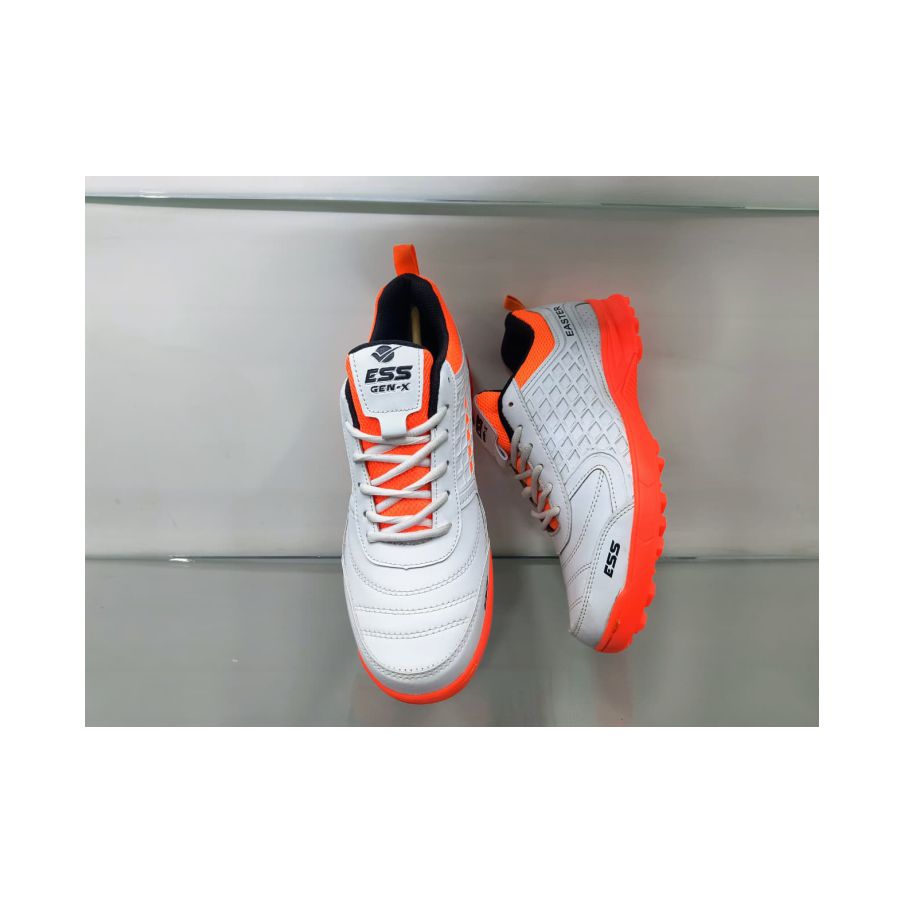 CRICKET SHOES-ESS-EASTER-PVC-WHT-ORANGE-B3058-1