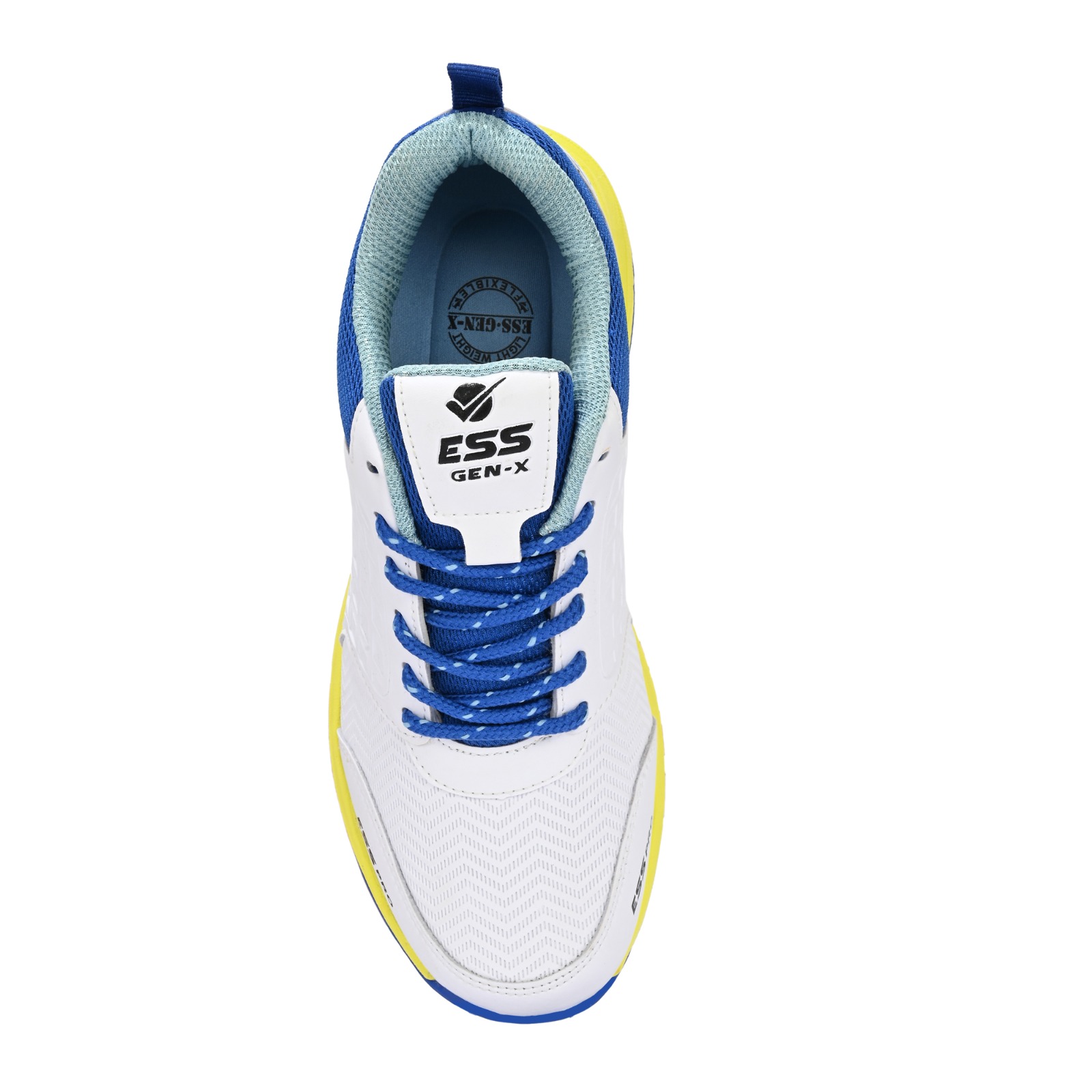 CRICKET SHOES-ESS-GENX-SPIKES-WHT-YELLOW-B1041-2