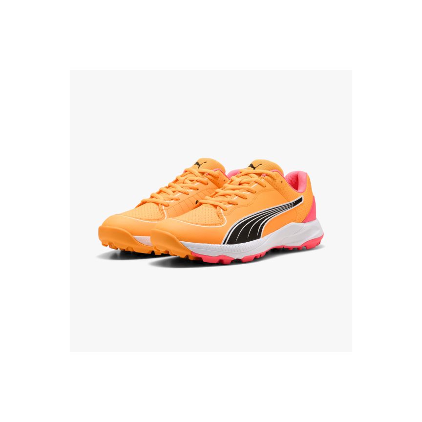 CRICKET SHOES-PUMA 24 FH RUBBER RES 109277SUNSET GLOW-BLCK-SUN STREAM-A9694-1