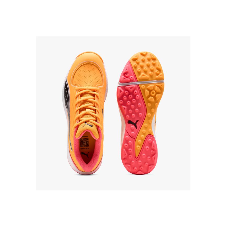 CRICKET SHOES-PUMA 24 FH RUBBER RES 109277SUNSET GLOW-BLCK-SUN STREAM-A9694-2