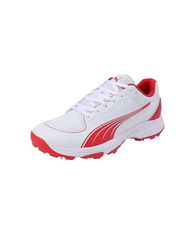 CRICKET-SHOES-PUMA-24.2-SPIKE-107698-WHITE-RED-B2516