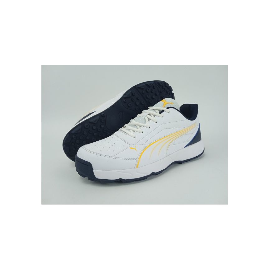CRICKET-SHOES-PUMA NUCRICKET 109308-Wht-Sunstream-Navy-A9901