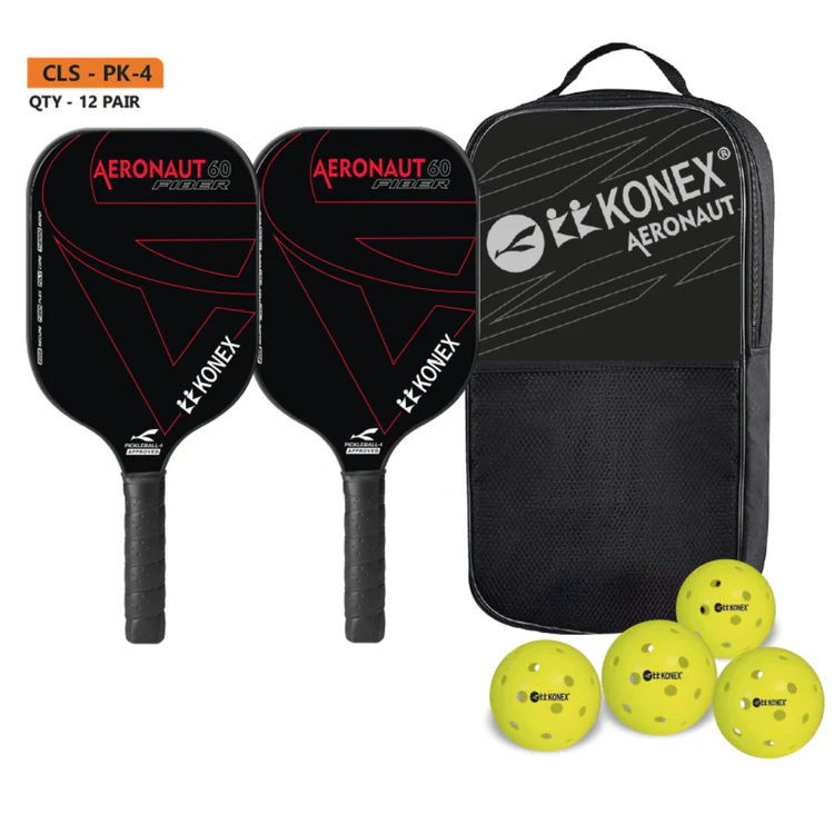 PICKLE RACKET SET-KONEX PK-4 AERONAUT (2 Racket + Ball)