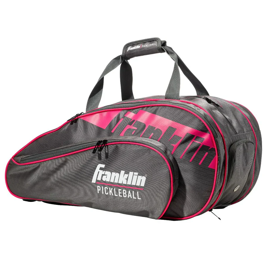 PICKLEBALL-KIT-HOLDALL-FRANKLIN-PRO-SERIES-BLACK-PINK-B3983